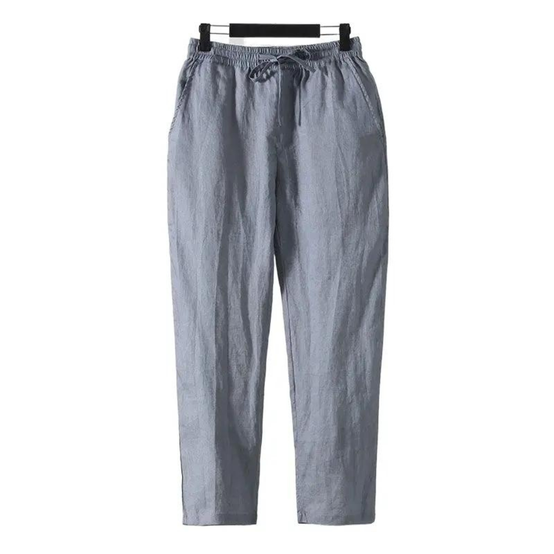 Fez - Linen Trousers (straight fit)