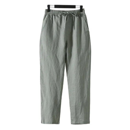 Fez - Linen Trousers (straight fit)