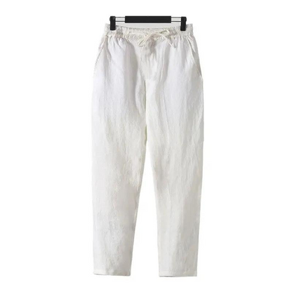Fez - Linen Trousers (straight fit)