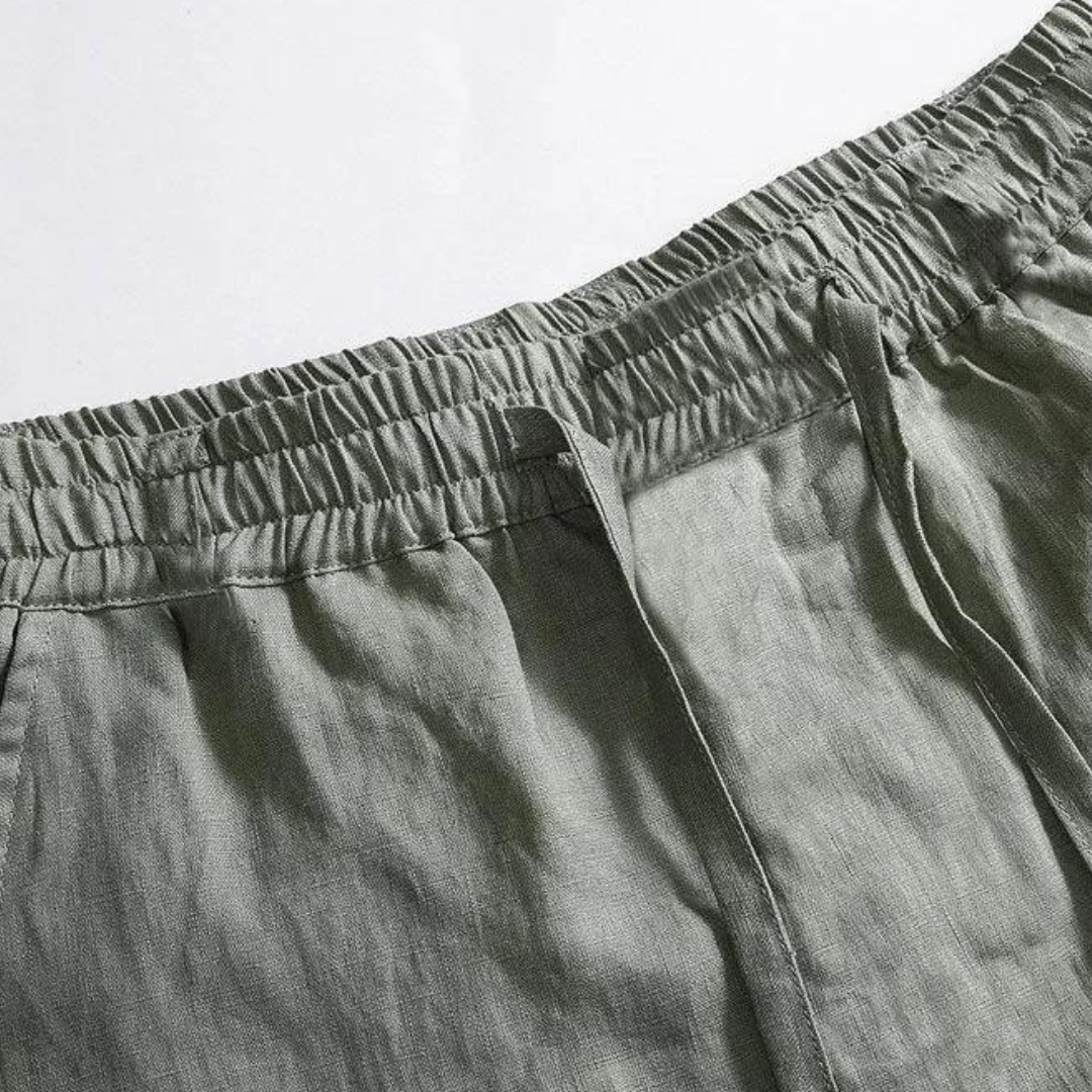 Fez - Linen Trousers (straight fit)