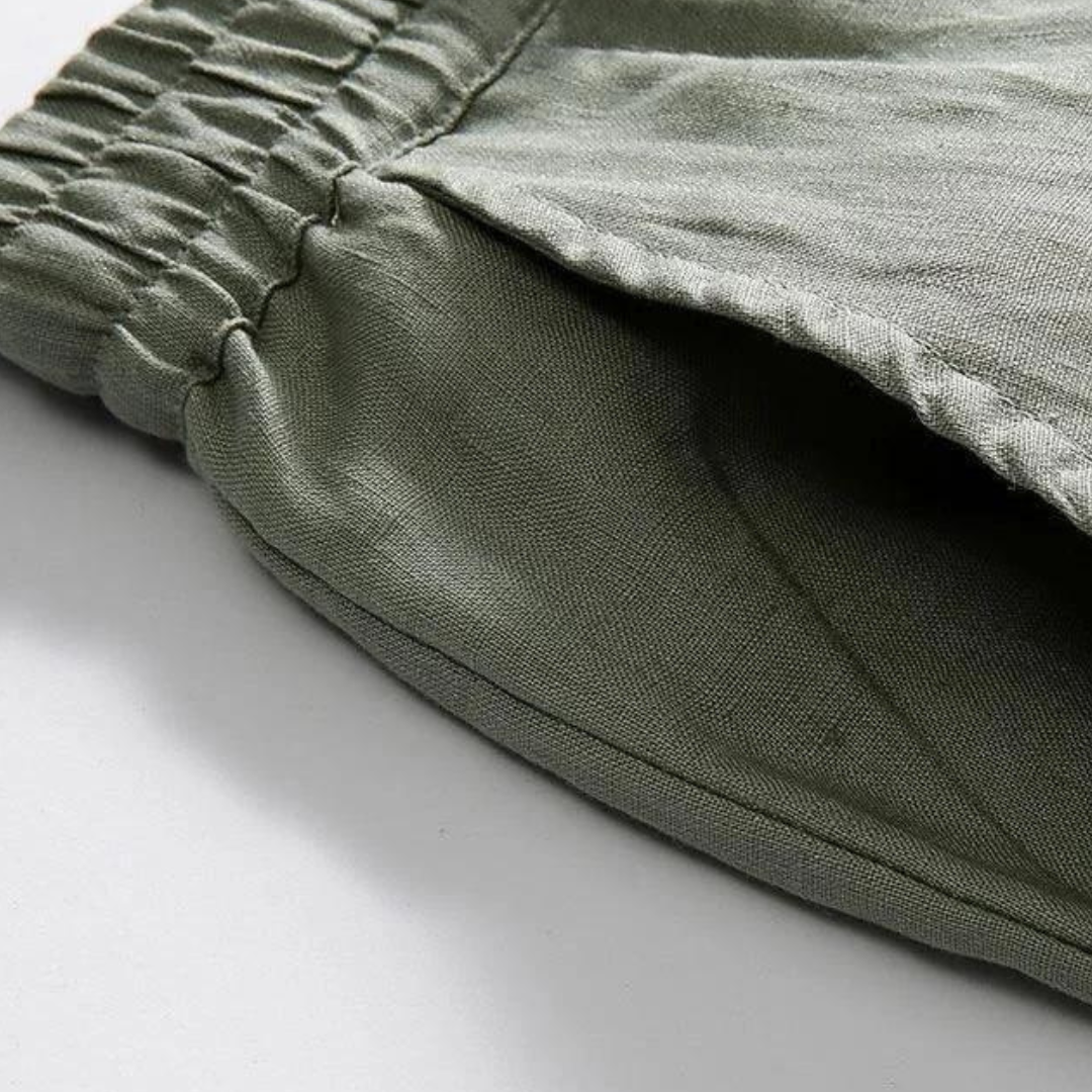 Fez - Linen Trousers (straight fit)